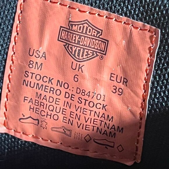 Harley Davidson Women’s Black 7” Lace Up D84701 Seneca Motorcycle Boot - Picture 4 of 9